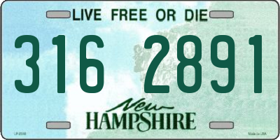 NH license plate 3162891