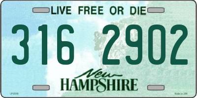 NH license plate 3162902