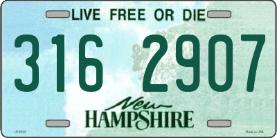 NH license plate 3162907