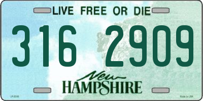 NH license plate 3162909
