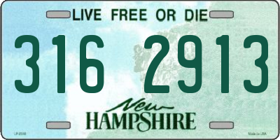 NH license plate 3162913
