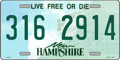 NH license plate 3162914