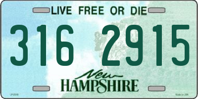 NH license plate 3162915