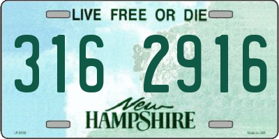 NH license plate 3162916