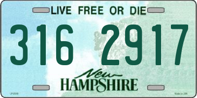 NH license plate 3162917