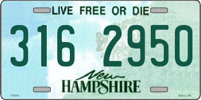 NH license plate 3162950