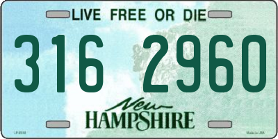 NH license plate 3162960
