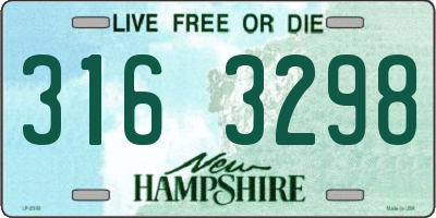 NH license plate 3163298