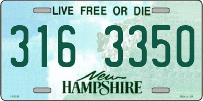 NH license plate 3163350