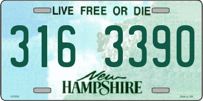 NH license plate 3163390