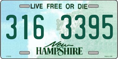 NH license plate 3163395