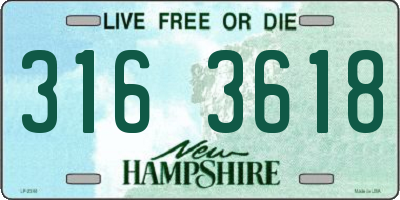 NH license plate 3163618