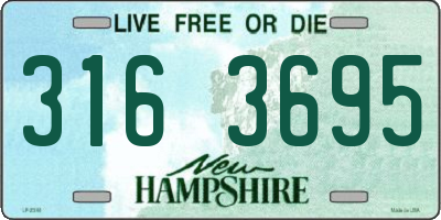 NH license plate 3163695