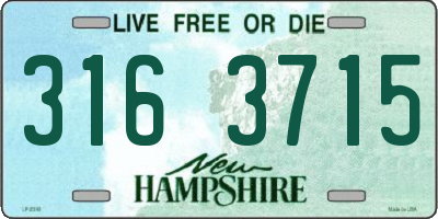 NH license plate 3163715