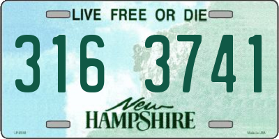 NH license plate 3163741