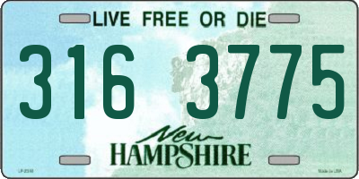NH license plate 3163775