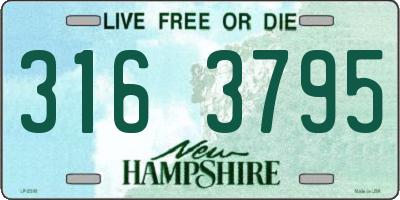 NH license plate 3163795