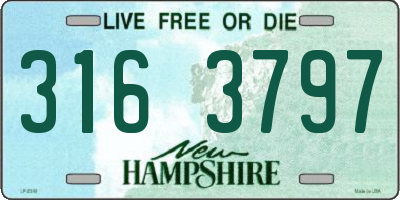 NH license plate 3163797