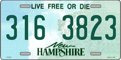 NH license plate 3163823