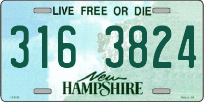 NH license plate 3163824