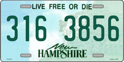 NH license plate 3163856
