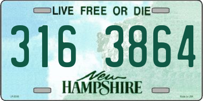 NH license plate 3163864