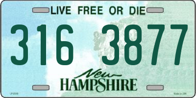 NH license plate 3163877