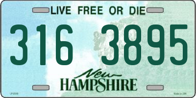 NH license plate 3163895
