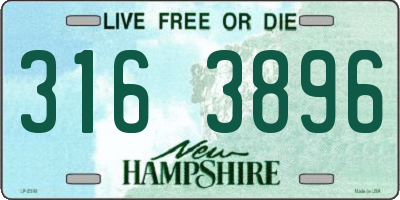NH license plate 3163896