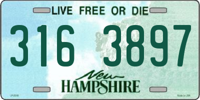 NH license plate 3163897