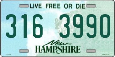 NH license plate 3163990