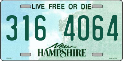 NH license plate 3164064