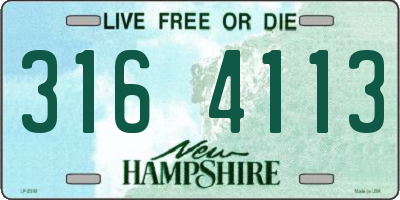 NH license plate 3164113
