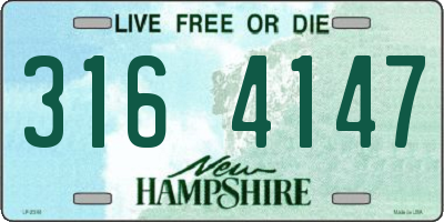 NH license plate 3164147