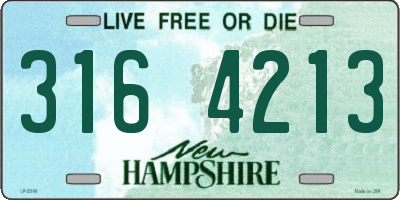NH license plate 3164213