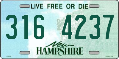 NH license plate 3164237