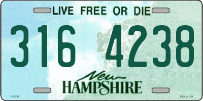 NH license plate 3164238