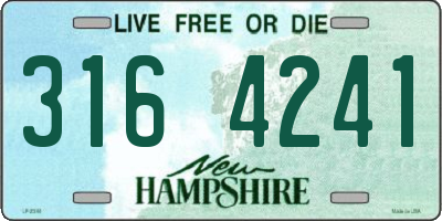 NH license plate 3164241