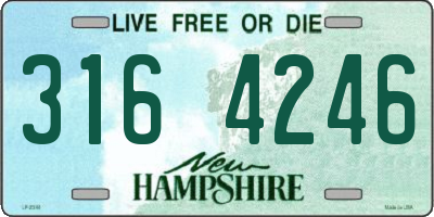 NH license plate 3164246