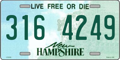 NH license plate 3164249