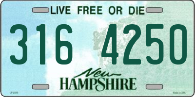 NH license plate 3164250