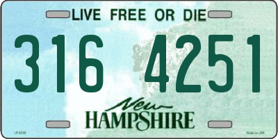 NH license plate 3164251
