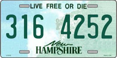 NH license plate 3164252