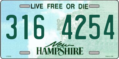NH license plate 3164254