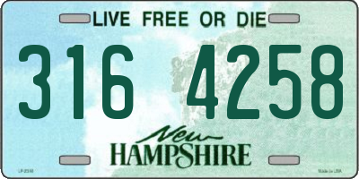 NH license plate 3164258