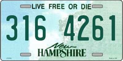 NH license plate 3164261