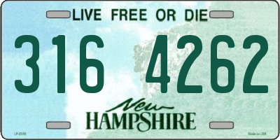 NH license plate 3164262