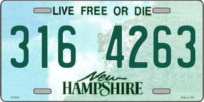 NH license plate 3164263