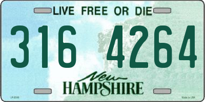 NH license plate 3164264