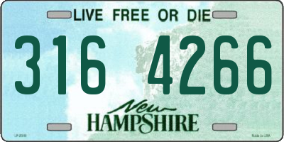 NH license plate 3164266